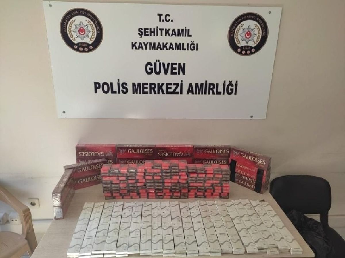 Gaziantep te bir haftada 37 bin paket kaçak sigara yakalandı #1