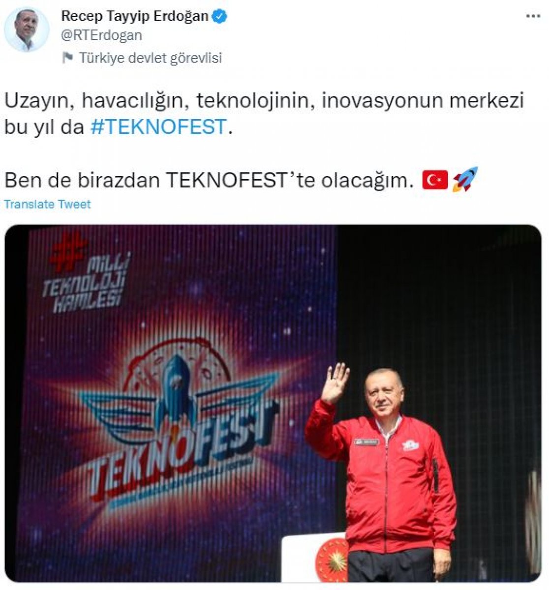 Cumhurbaşkanı Erdoğan, TEKNOFEST e katıldı #1