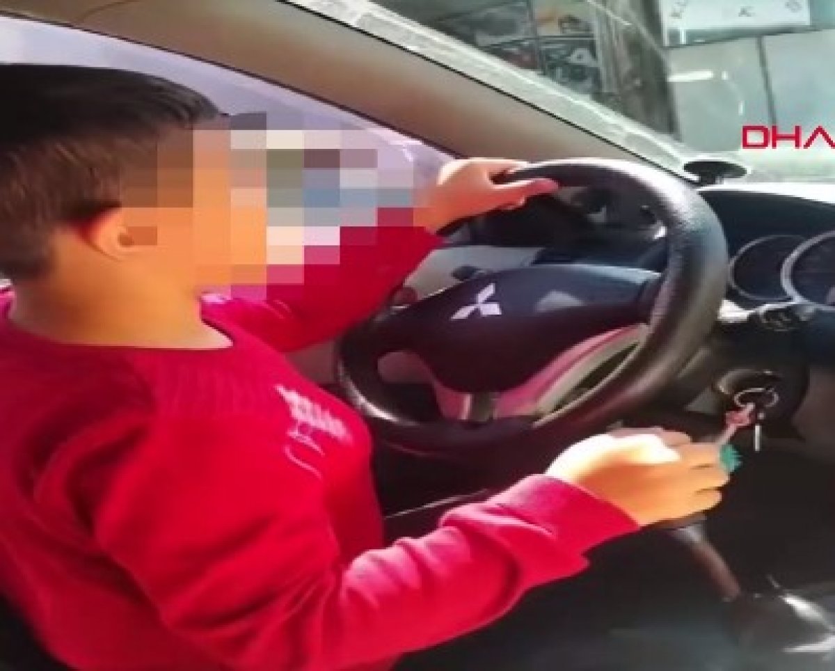 Samsun da 7 yaşındaki oğluna otomobil sürdüren babaya ceza #1