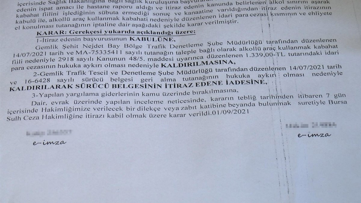 Bursa’da, kullandığı gargara nedeniyle 1.03 promil alkollü çıktı #3