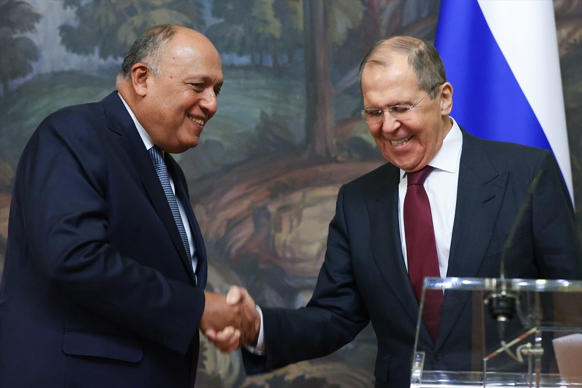 Mısır Dışişleri Bakanı Şukri, Sergey Lavrov ile görüştü #2