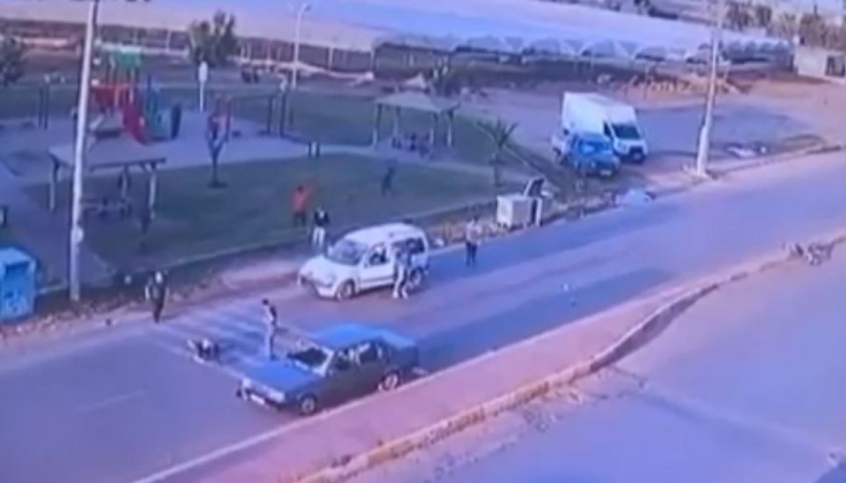 Antalya da 14 yaşındaki çocuğun öldüğü feci kaza kamerada #1