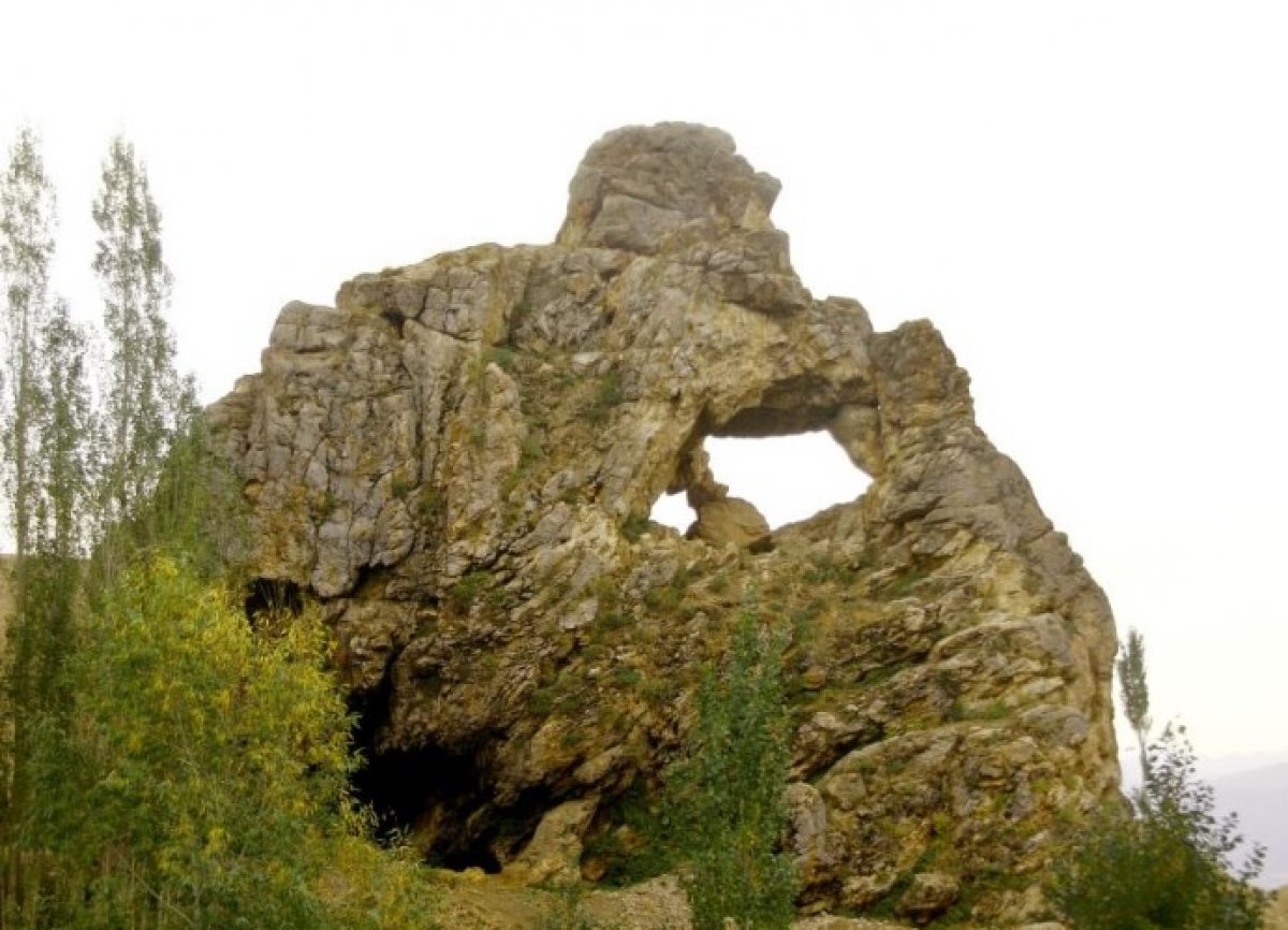 Hakkari Yüksekova da düşünen maymun figürlü kayalık görüntülendi #4