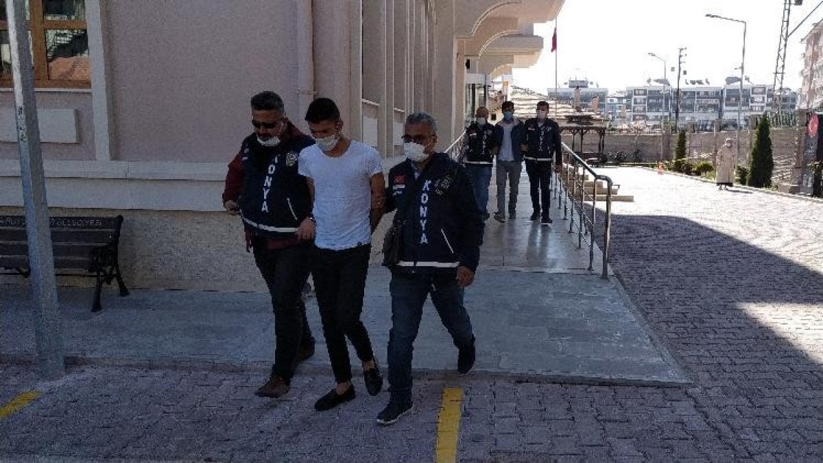 Konya’da, avukata silahla saldıran şahısların yakalanma anları kamerada #3