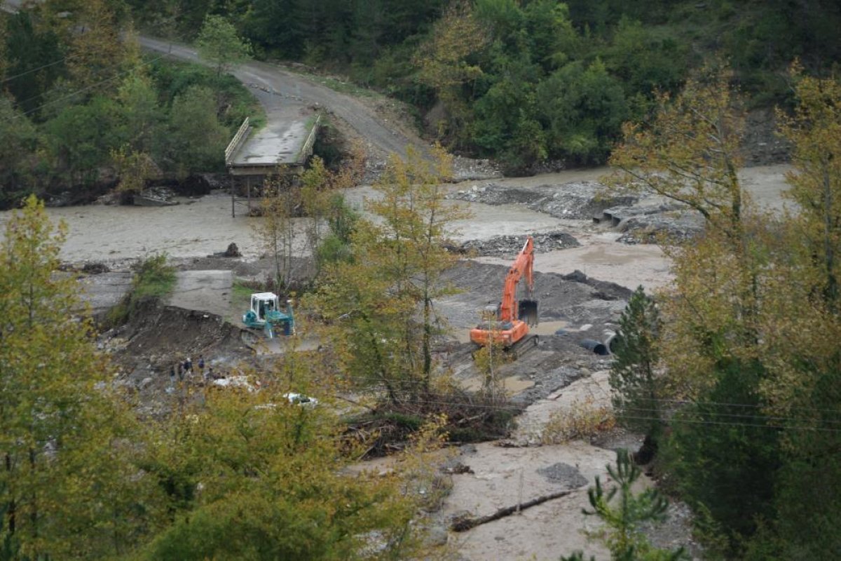 Kastamonu da ikinci sel felaketinin ardından köprüler onarıldı #5