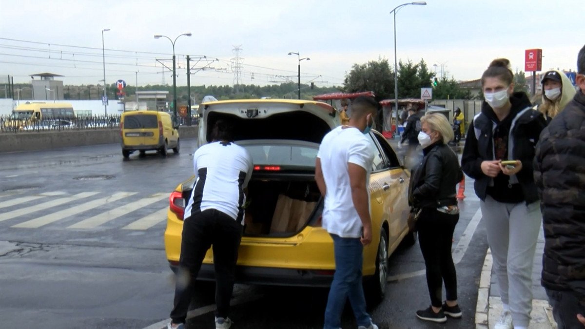 Gaziosmanpaşa’da taksi, bekleyen yolcuyu değil Arap turistleri aldı #2