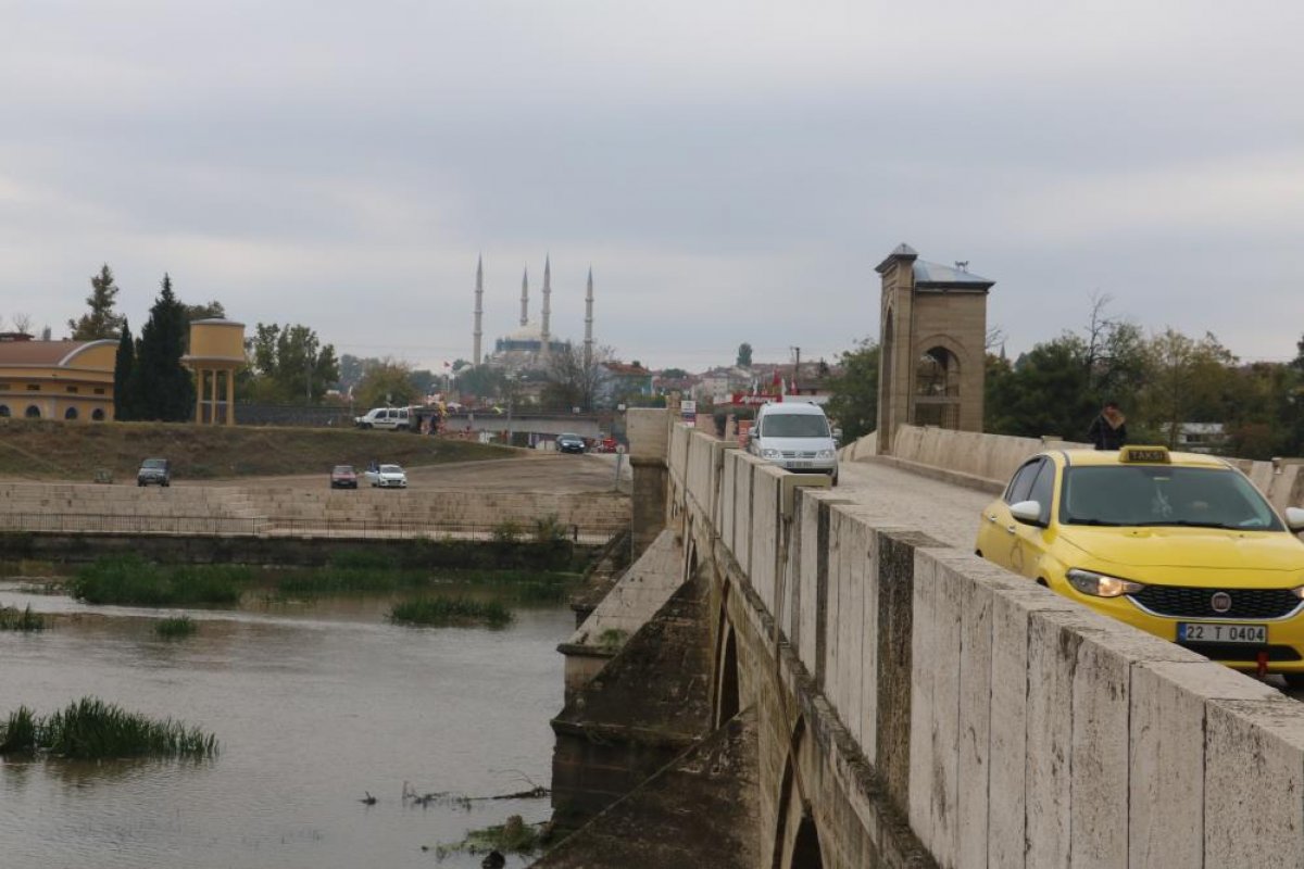 Edirne de nehirlerde su taşkını yaşandı #4