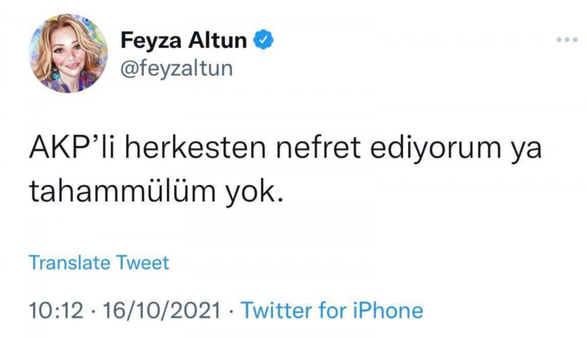 CHP li Feyza Altun: AK Partili herkesten nefret ediyorum #1