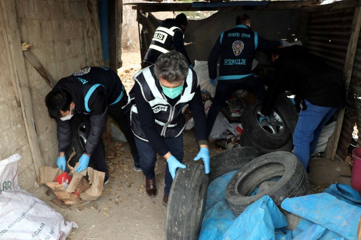 Kayseri’de, garajdan 700 bin liralık çalıntı eşya çıktı #1