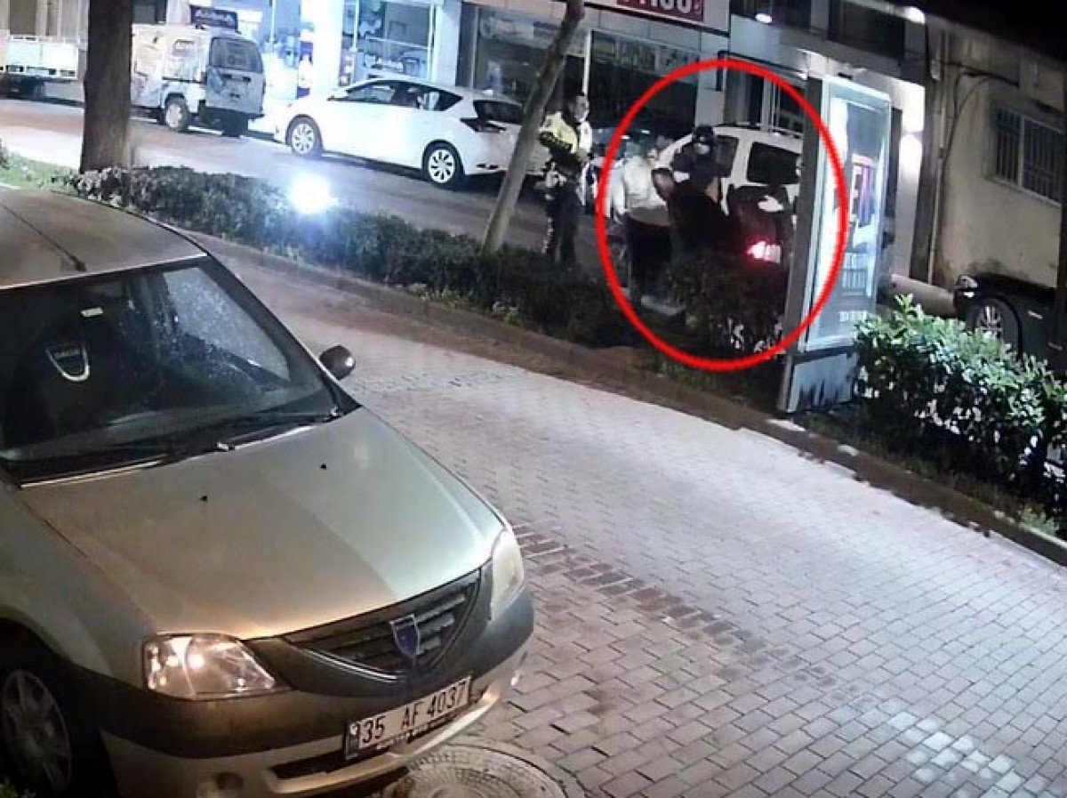 Manisa’da polisten kaçan motosikletliyi, tekme atıp düşürdü #2