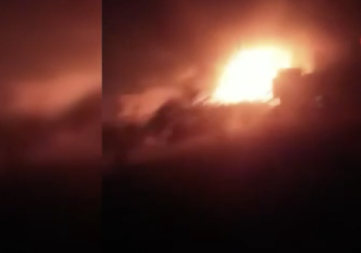 İdlib de akaryakıt istasyonunda patlama: 2 ölü, 7 yaralı #2