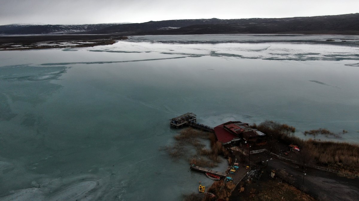Sivas ta buz tutan göl normale döndü #1