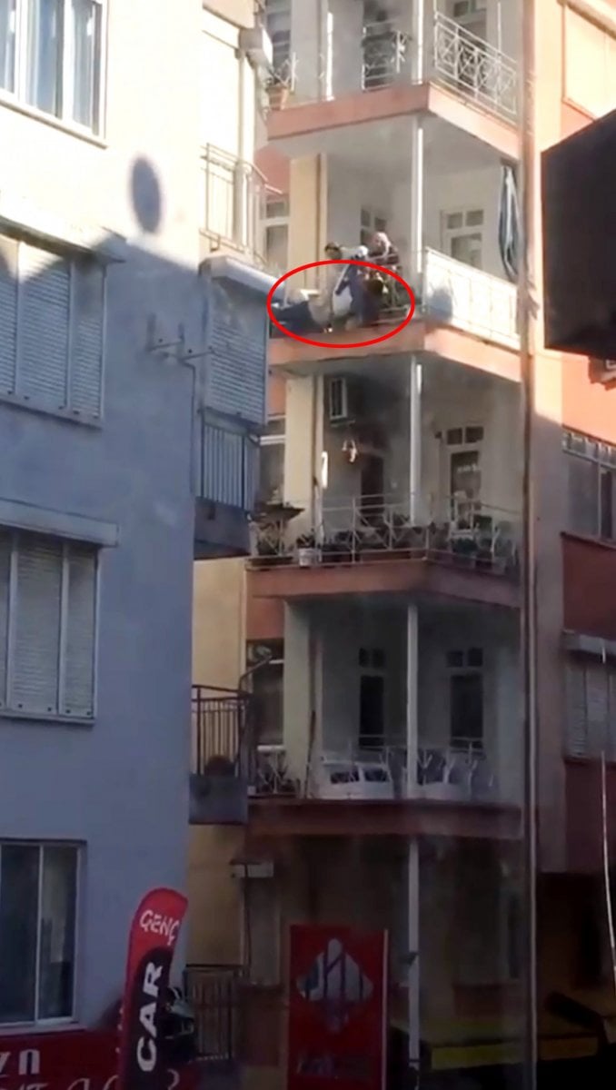 Antalya da aşağı atlayan kişi, ağır yaralandı #1