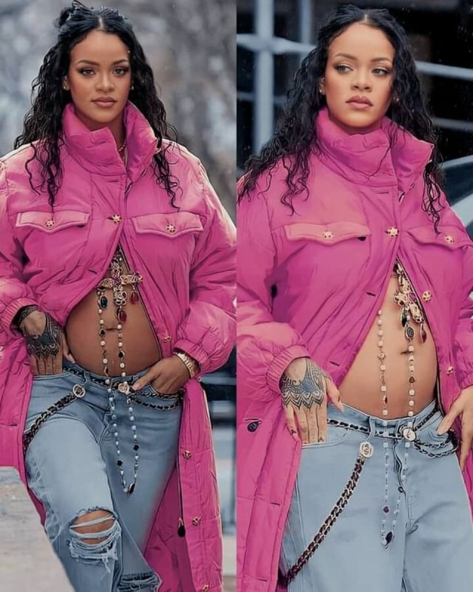 Rihanna’nın hamile tarzı çok konuşuldu #5