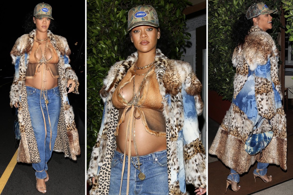 Rihanna, hamile halini sevdi #4