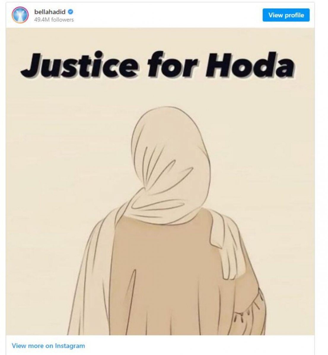 Bella Hadid: Müslüman kardeşlerinizin arkasını kollayın #1